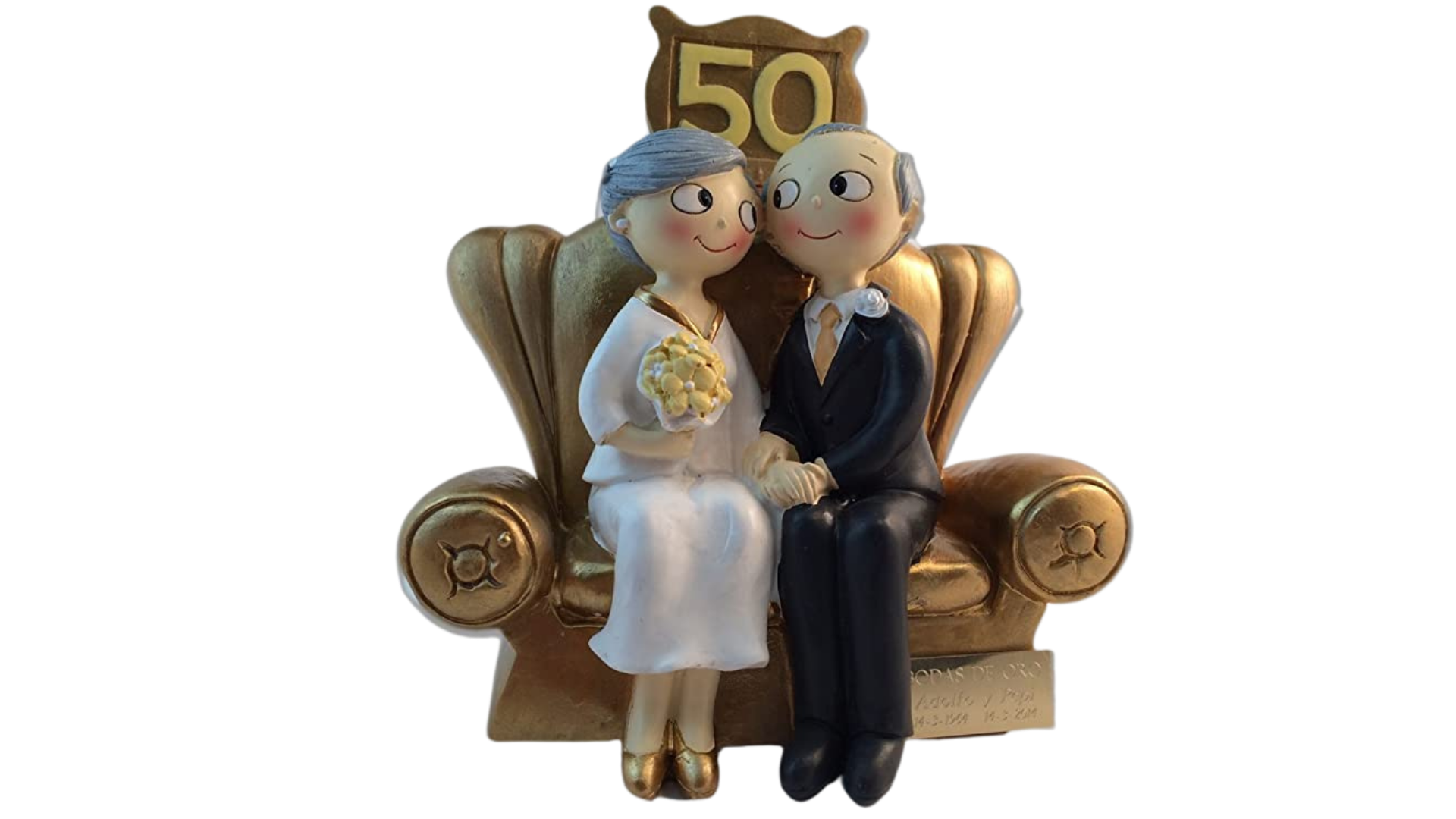 figura novios 50 aniversario casados